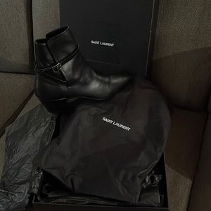 Brand new YSL leather booties (authentic)